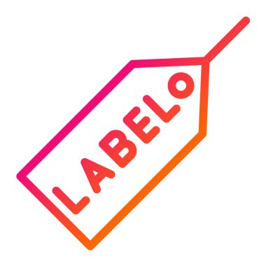 Etiket Vektörü Simgesi Tasarım İllüstrasyonu