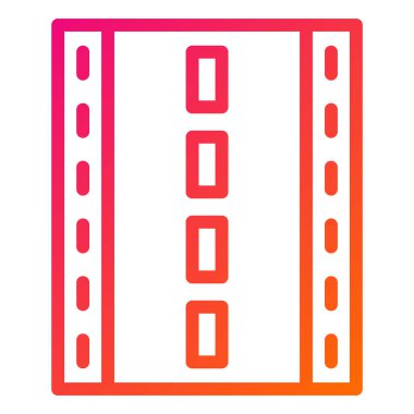 Runway Vektör Simgesi Tasarım İllüstrasyonu