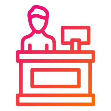 Masa Vektörü Simgesi Tasarım İllüstrasyonunu kontrol et