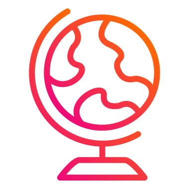 Globe Vektör Simgesi Tasarım İllüstrasyonu