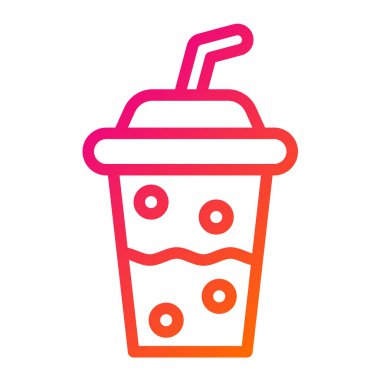 Plastik bardak Vektör Simgesi Tasarım İllüstrasyonu