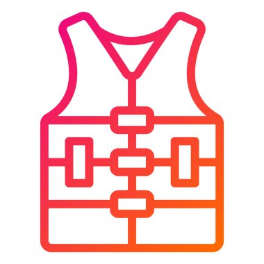 Can yeleği Vektör Simgesi Tasarım İllüstrasyonu