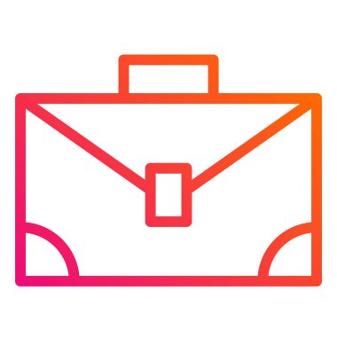 Evrak Çantası Vektör Simgesi Tasarımı İllüstrasyonu