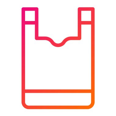 Plastik torba Vektör Simgesi Tasarım İllüstrasyonu