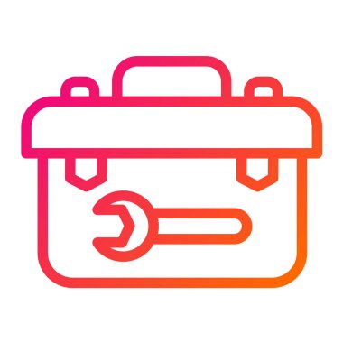 Araç Kutusu Vektör Simgesi Tasarım İllüstrasyonu