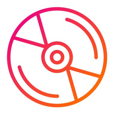 Cd Vektör Simgesi Tasarım İllüstrasyonu