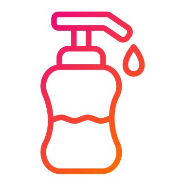 Sıvı Sabun Vektörü Simgesi Tasarım İllüstrasyonu