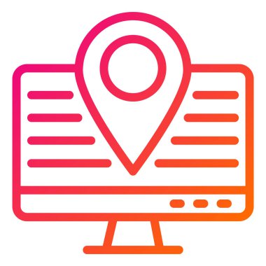 İzleme Vektörü Simgesi Tasarım İllüstrasyonu