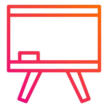 Tebeşir Tahtası Vektör Simgesi Tasarım İllüstrasyonu