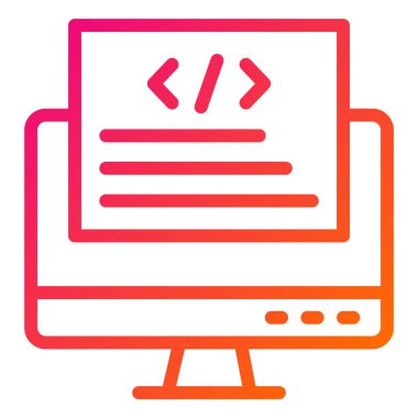 Ön uç Vektör Simgesi Tasarım İllüstrasyonu