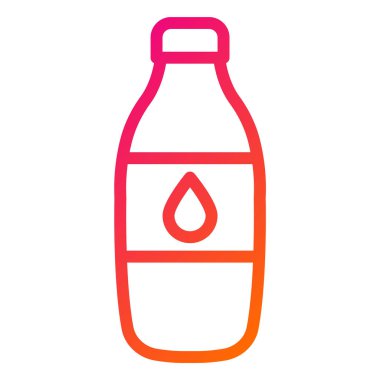 Süt Vektörü Simgesi Tasarım İllüstrasyonu