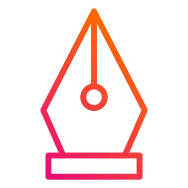 Nib Vektör Simgesi Tasarım İllüstrasyonu