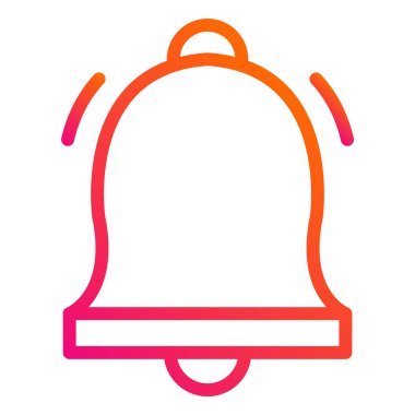 Çan Vektörü Simgesi Tasarım İllüstrasyonu