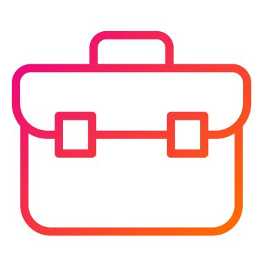 Evrak Çantası Vektör Simgesi Tasarımı İllüstrasyonu