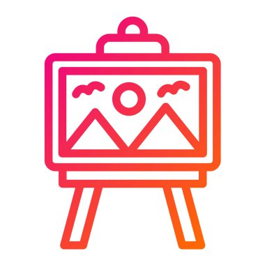 Boyama Vektörü Simgesi Tasarım İllüstrasyonu