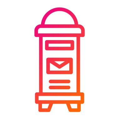 Posta Kutusu Vektör Simgesi Tasarım İllüstrasyonu