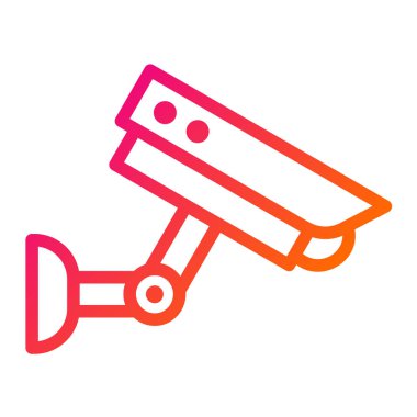 Cctv Vektör Simgesi Tasarım İllüstrasyonu