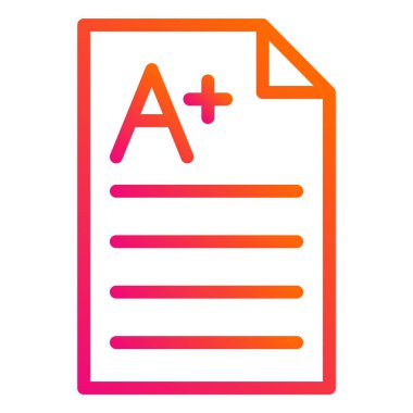 A + Vektör Simgesi Tasarım İllüstrasyonu