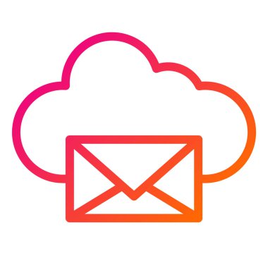 E- posta Vektör Simgesi Tasarım İllüstrasyonu