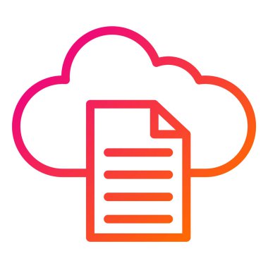 Dosya Vektörü Simgesi Tasarım İllüstrasyonu