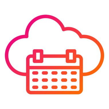 Takvim Vektörü Simgesi Tasarım İllüstrasyonu