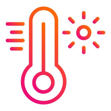 Sıcak Vektör Simgesi Tasarım İllüstrasyonu