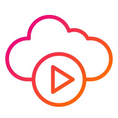 Video oynatıcı Vektör Simgesi Tasarım İllüstrasyonu