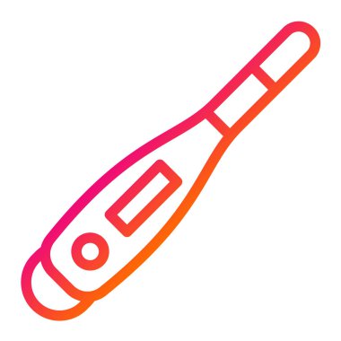 Termometre Vektör Simgesi Tasarım İllüstrasyonu