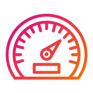 Hız göstergesi Vektör Simgesi Tasarım İllüstrasyonu