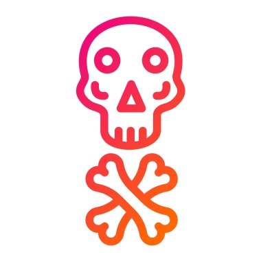 Kurukafa Vektörü Simgesi Tasarım İllüstrasyonu