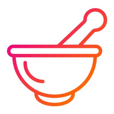 Havan Vektörü Simgesi Tasarım İllüstrasyonu