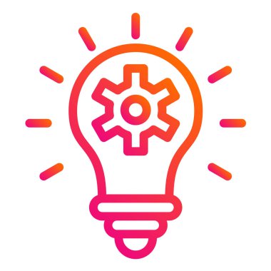 Çözüm Vektörü Simgesi Tasarım İllüstrasyonu