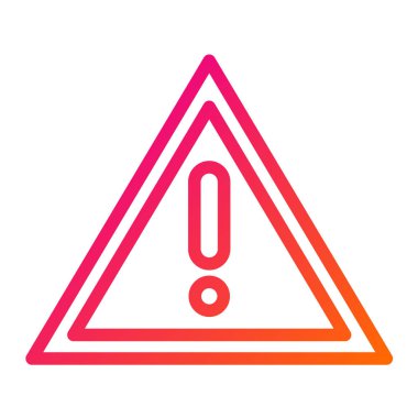 Tehlike Vektörü Simgesi Tasarım İllüstrasyonu