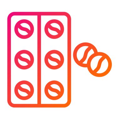 Tabletler Vektör Simgesi Tasarım Çizimi