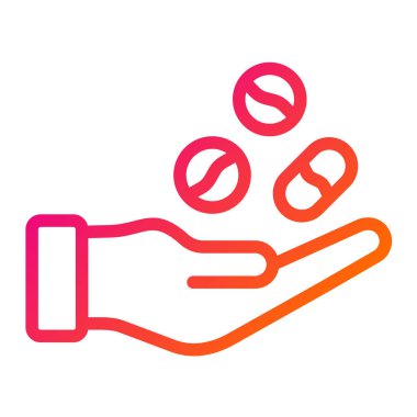 Uyuşturucu Vektörü Simgesi Tasarım İllüstrasyonu