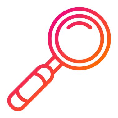 Loupe Vektör Simgesi Tasarım İllüstrasyonu