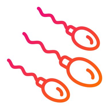 Sperm Vektörü Simgesi Tasarım İllüstrasyonu