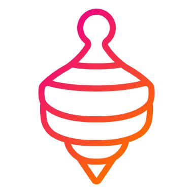 Üst Vektör Simgesi Tasarım İllüstrasyonu Döndürülüyor