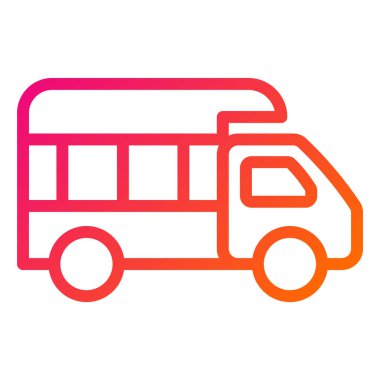 Kamyon Vektörü simgesi tasarımı illüstrasyonu