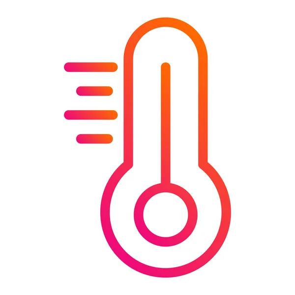 온도계 아이콘 디자인 일러스트레이션 — 스톡 벡터