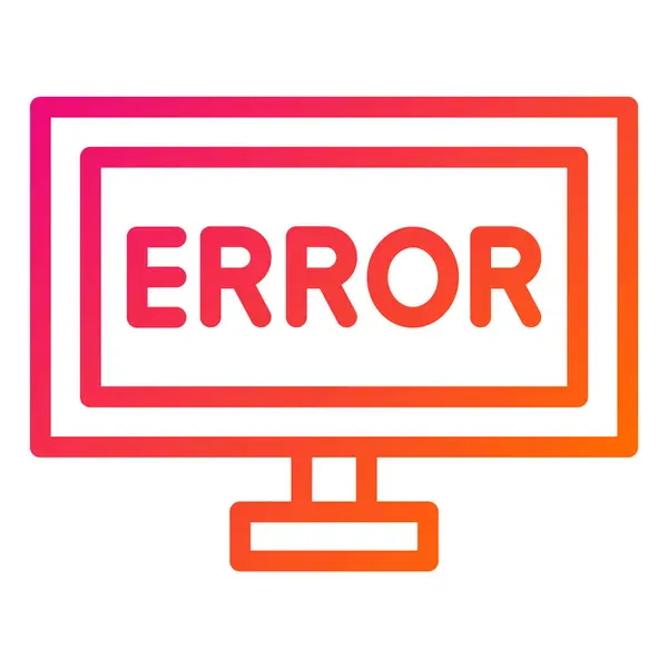Ilustração Projeto Ícone Vetor Erro — Vetor de Stock