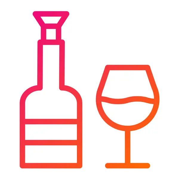 Wine Vector Icon Design Illustration — Stock Vector
