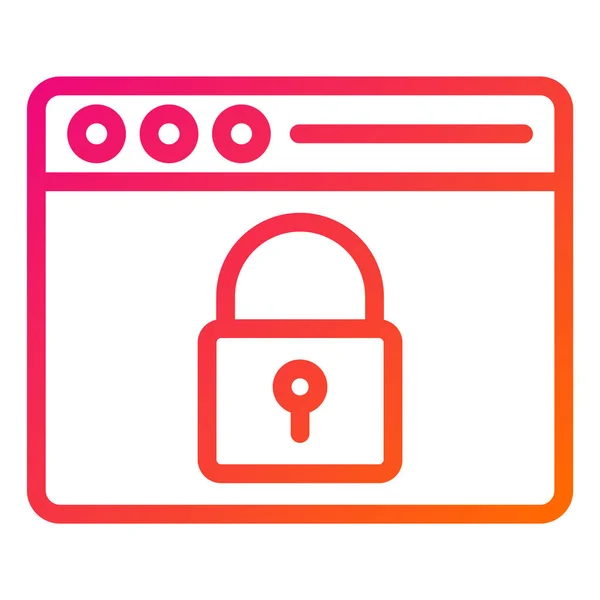 Data Security Vector Icon Design Illustration — Stock Vector