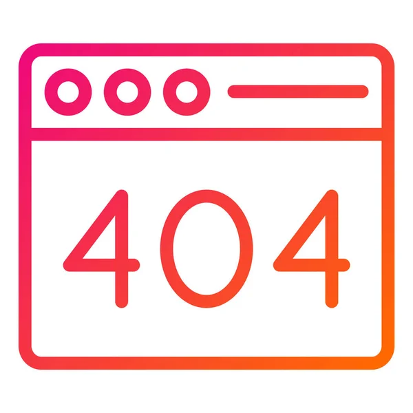404 Помилка Векторна Ілюстрація Дизайну Піктограм — стоковий вектор
