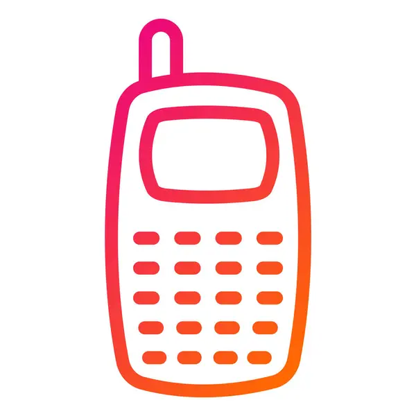 Illustrazione Del Design Dell Icona Vettoriale Del Telefono — Vettoriale Stock