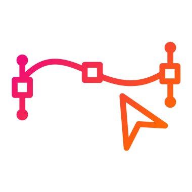 Yol noktası Vektör Simgesi Tasarım İllüstrasyonu