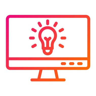 Fikir Vektörü Simgesi Tasarım İllüstrasyonu