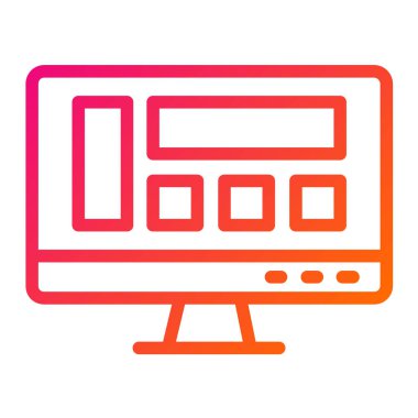 Düzen Vektörü Simgesi Tasarım İllüstrasyonu