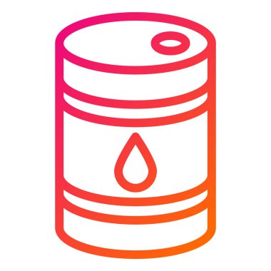 Yağ varili Vektör Simgesi Tasarım Çizimi