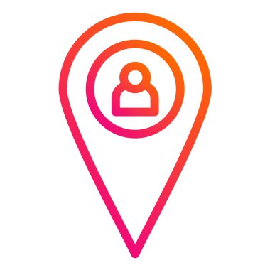 Konum Vektör Simgesi Tasarım İllüstrasyonu